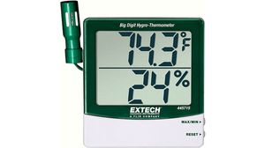 Hygro-Thermometer with Remote Probe, 10 ... 99%, -10 ... 60°C